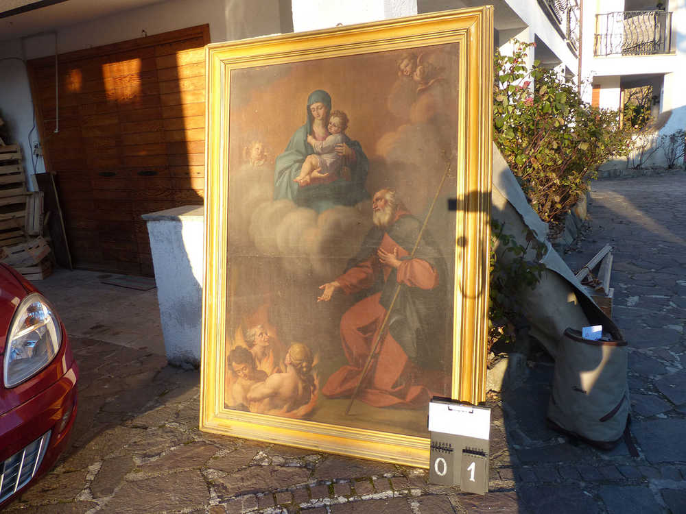 Colli, Chiesa di Santa Maria - Madonna con Bambino