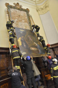 Recuperate opere custodite Chiesa di Sant'Agostino, Fermo, Tela natività - Foto Pino Zicarelli, MiBACT