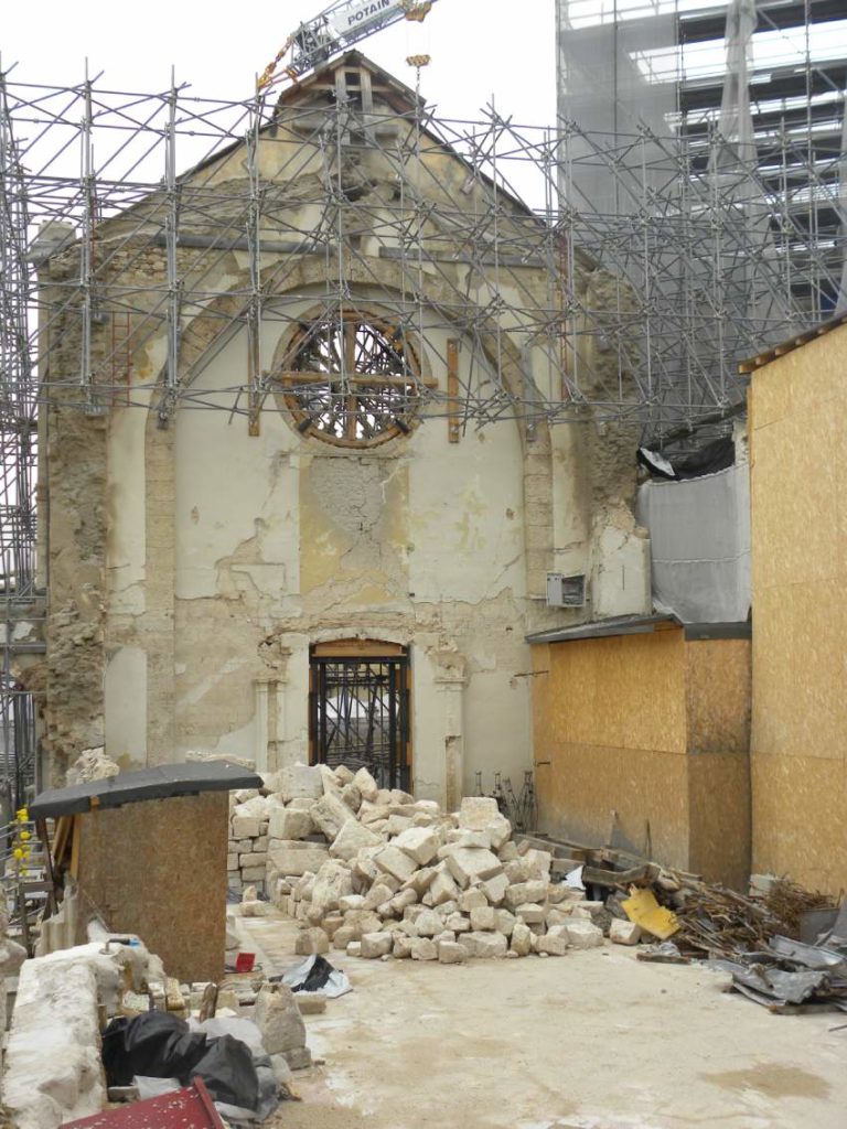 BASILICA DI SAN BENEDETTO NORCIA - Retro facciata post Sisma 2016