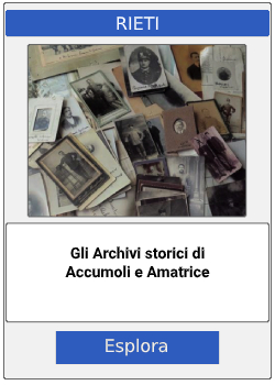 Gli Archivi storici di Accumoli e Amatrice Lazio_INTERVENTI REGIONE LAZIO_ART BONUS