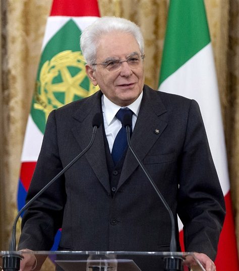Presidente della Repubblica Sergio Mattarella