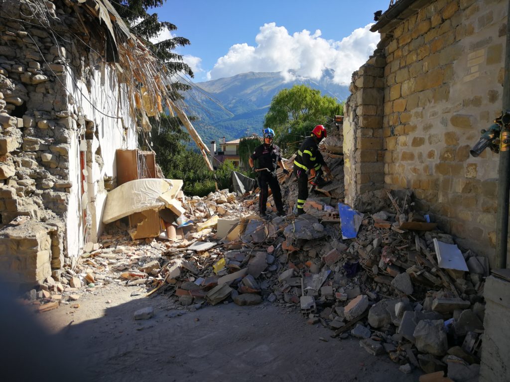 Canonica di Sant'Agostino ad Amatrice - Macerie