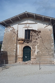 NORCIA, FRASCARO (PG), CHIESA DI SANT'ANTONIO ABATE - Esterno post Sisma 2016