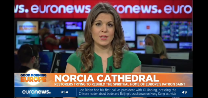 Basilica di San Benedetto, Paolo Iannelli a Euronews: “ricostruzioni di questo tipo presuppongono un restauro che parte dal recupero di tutto quello che si è salvato”