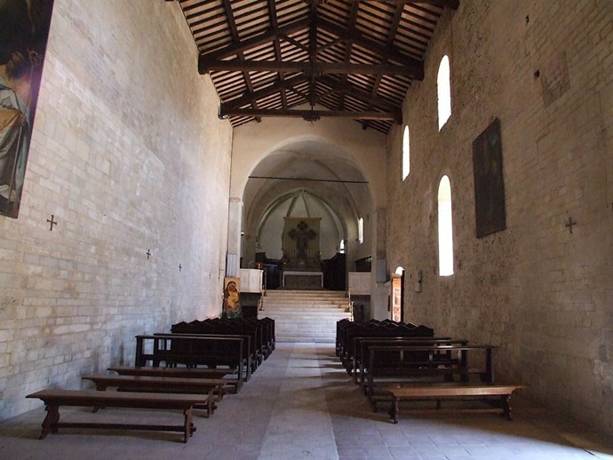 Navata Abbazia di Sant Eutizio, Piedivalle, Preci (PG) - INTERVENTI UMBRIA