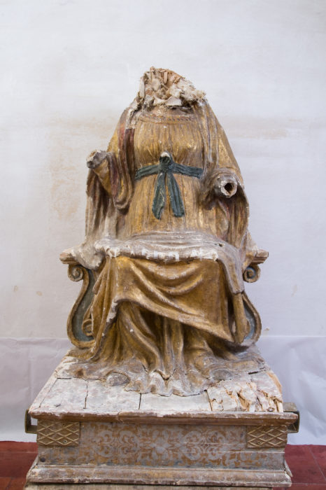Art Bonus - Madonna con Gesù Bambino in trono, Chiesa di Sant'Antonio - Frascaro, Norcia Umbria