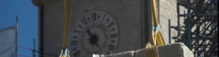 TGR Umbria a Norcia per vedere lo stato dei lavori della Basilica di San Benedetto