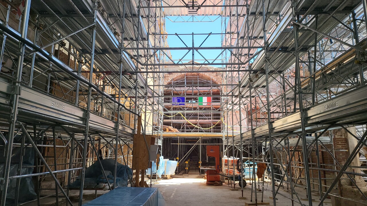 norcia progetto basilica san benedetto