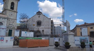 Norcia, Basilica di San Benedetto: in programma due giorni di visite all’interno del cantiere