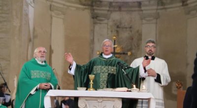 Settimo anniversario dalla scossa del 30 ottobre 2016, la messa in ricordo nelle aule della Basilica di S. Benedetto di Norcia