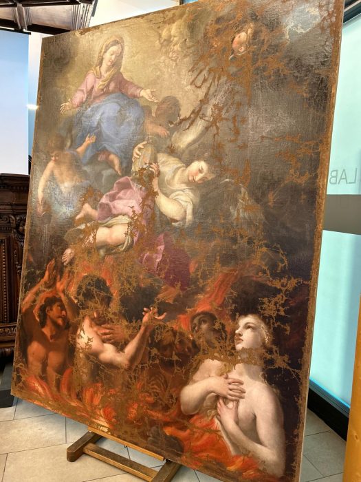 Amatrice opere ospitate presso l'Area del Gusto - La Madonna con anime del Purgatorio - Fondazione Varrone