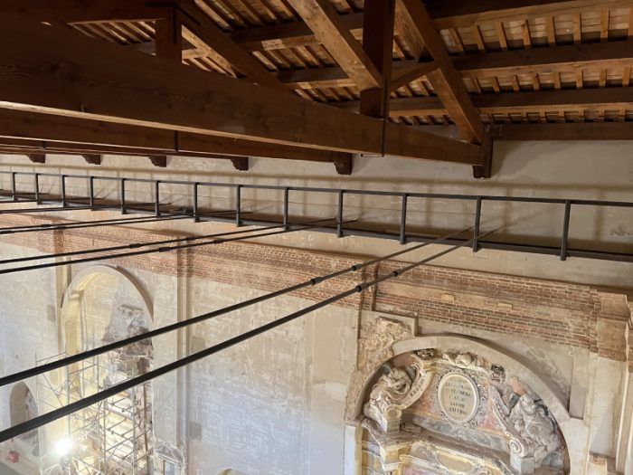 Basilica San Benedetto da Norcia - dettaglio soffitto - Uss-Sisma 2016