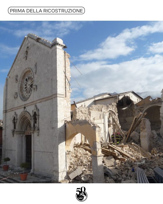Restituzione Basilica di San Benedetto a Norcia - MiC 2 - Prima