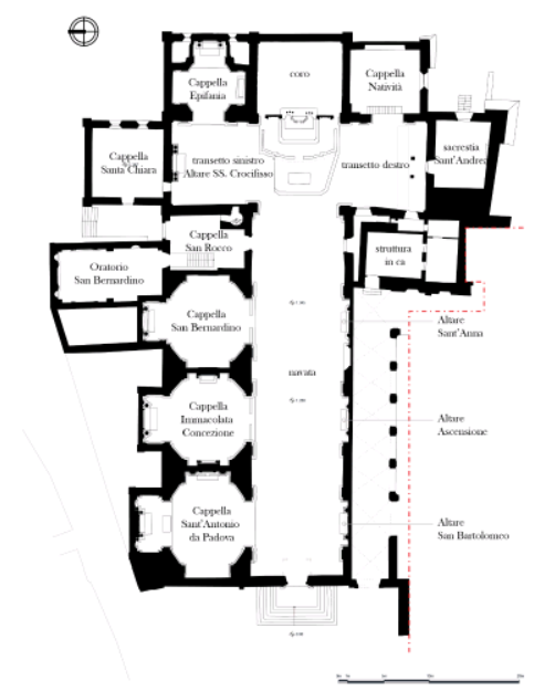 Chiese-FEC-San Francesco-Rieti-Pianta